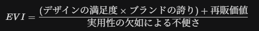 感性価値指数数式