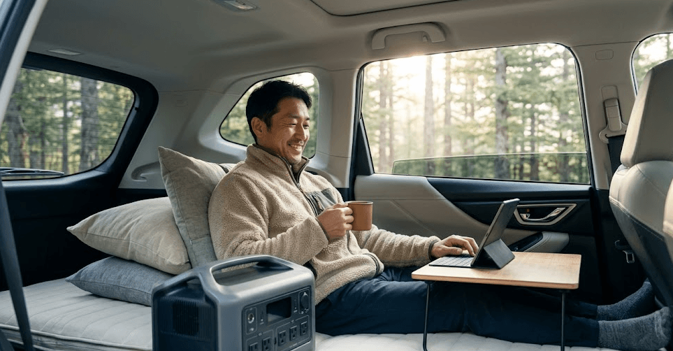 SUV車中泊イメージ画像４