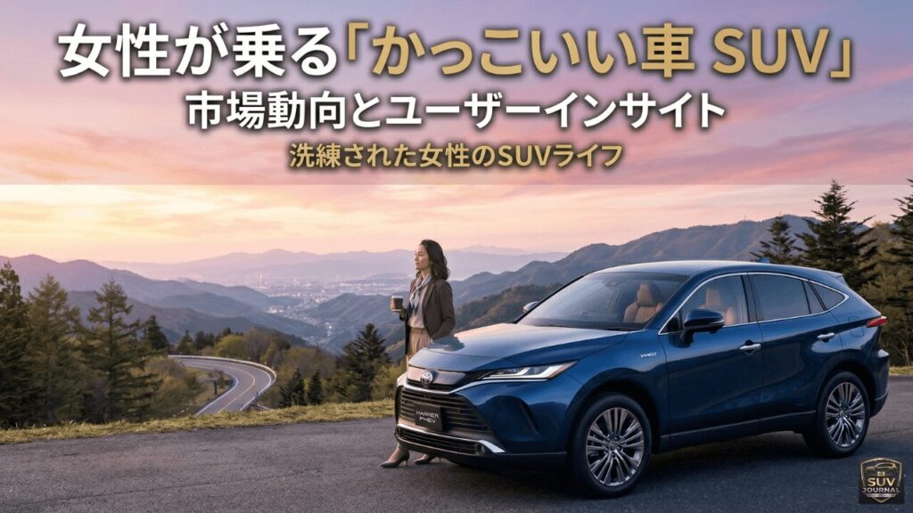 女性が乗るかっこいいSUVトップ画像