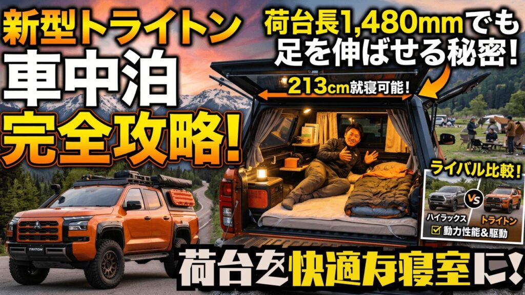 トライトン車中泊トップ画像